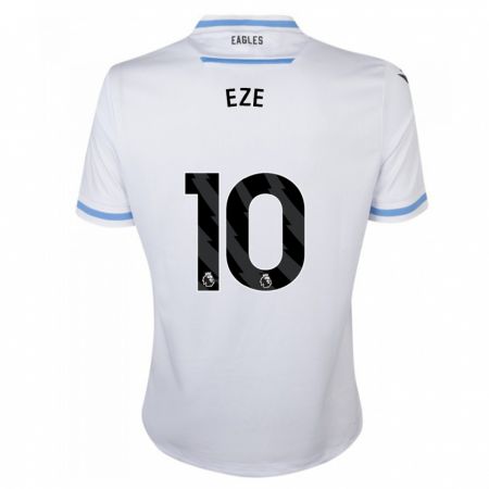 Kandiny Niño Camiseta Eberechi Eze #10 Blanco 2ª Equipación 2023/24 La Camisa Chile