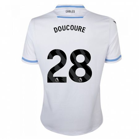 Kandiny Niño Camiseta Cheick Doucouré #28 Blanco 2ª Equipación 2023/24 La Camisa Chile