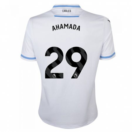 Kandiny Niño Camiseta Naouirou Ahamada #29 Blanco 2ª Equipación 2023/24 La Camisa Chile