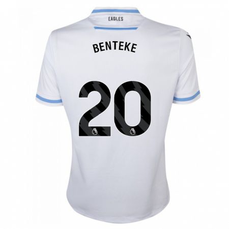 Kandiny Niño Camiseta Christian Benteke #20 Blanco 2ª Equipación 2023/24 La Camisa Chile