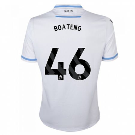 Kandiny Niño Camiseta Malachi Boateng #46 Blanco 2ª Equipación 2023/24 La Camisa Chile