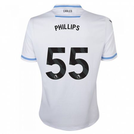 Kandiny Niño Camiseta Killian Phillips #55 Blanco 2ª Equipación 2023/24 La Camisa Chile