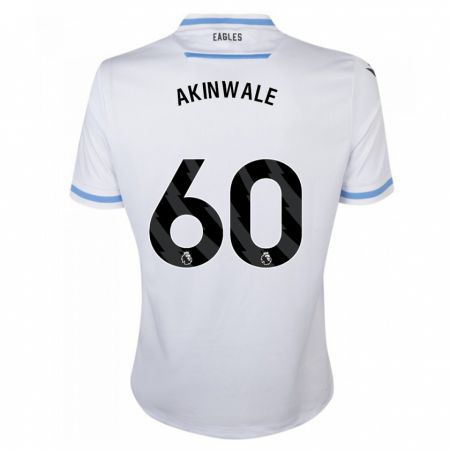 Kandiny Niño Camiseta Victor Akinwale #60 Blanco 2ª Equipación 2023/24 La Camisa Chile