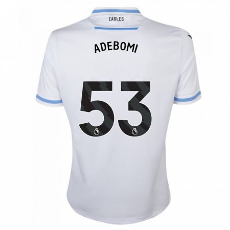 Kandiny Niño Camiseta Ademola Ola Adebomi #53 Blanco 2ª Equipación 2023/24 La Camisa Chile