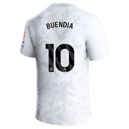 Kandiny Niño Camiseta Emiliano Buendía #10 Blanco 2ª Equipación 2023/24 La Camisa Chile