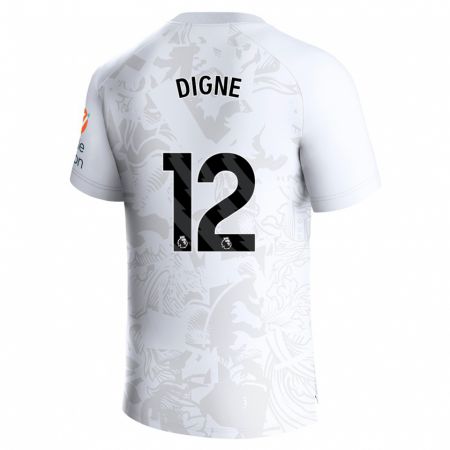 Kandiny Niño Camiseta Lucas Digne #12 Blanco 2ª Equipación 2023/24 La Camisa Chile