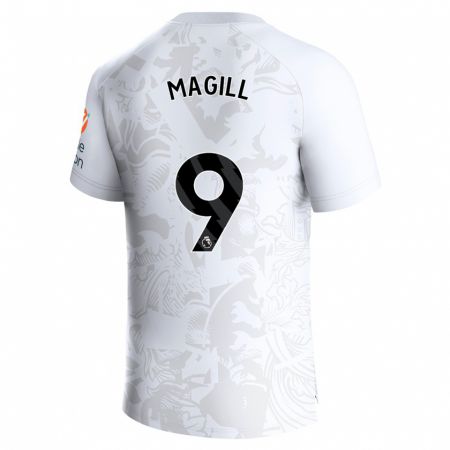 Kandiny Niño Camiseta Simone Magill #9 Blanco 2ª Equipación 2023/24 La Camisa Chile