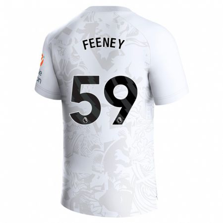 Kandiny Niño Camiseta Josh Feeney #59 Blanco 2ª Equipación 2023/24 La Camisa Chile