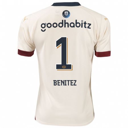 Kandiny Niño Camiseta Walter Benítez #1 Blanquecino 2ª Equipación 2023/24 La Camisa Chile