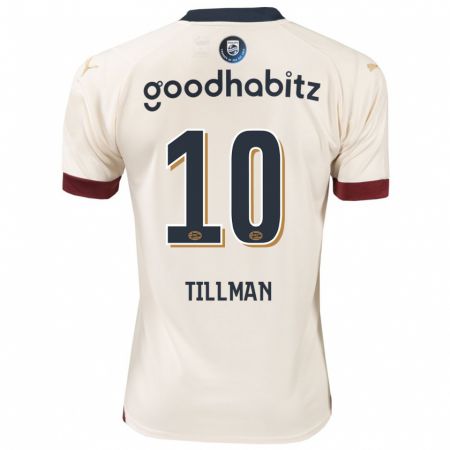 Kandiny Niño Camiseta Malik Tillman #10 Blanquecino 2ª Equipación 2023/24 La Camisa Chile
