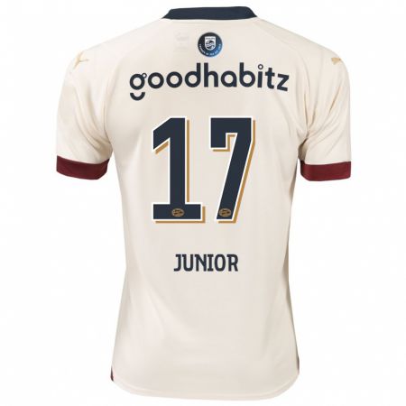 Kandiny Niño Camiseta Mauro Júnior #17 Blanquecino 2ª Equipación 2023/24 La Camisa Chile