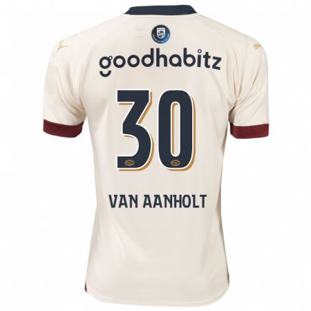 Kandiny Niño Camiseta Patrick Van Aanholt #30 Blanquecino 2ª Equipación 2023/24 La Camisa Chile