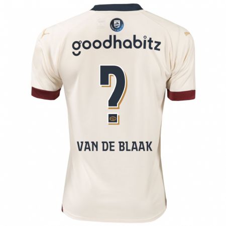 Kandiny Niño Camiseta Emmanuel Van De Blaak #0 Blanquecino 2ª Equipación 2023/24 La Camisa Chile