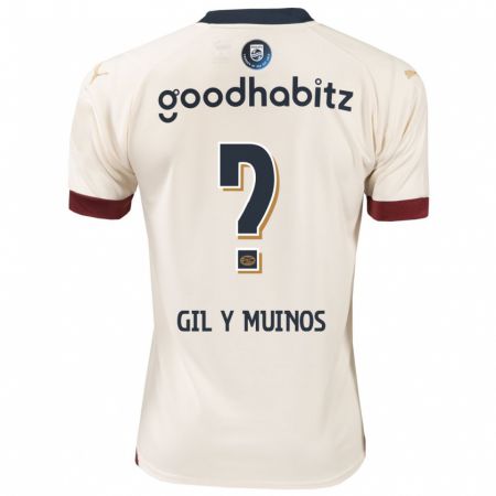 Kandiny Niño Camiseta Yaël Gil Y Muiños #0 Blanquecino 2ª Equipación 2023/24 La Camisa Chile