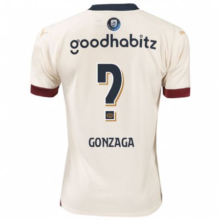 Kandiny Niño Camiseta Jamal Gonzaga #0 Blanquecino 2ª Equipación 2023/24 La Camisa Chile