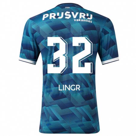 Kandiny Niño Camiseta Ondrej Lingr #32 Azul 2ª Equipación 2023/24 La Camisa Chile