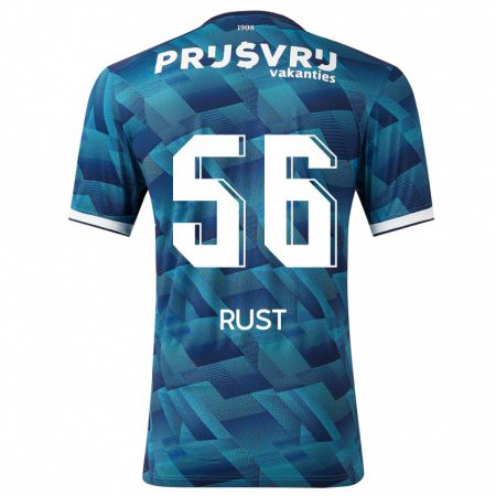 Kandiny Niño Camiseta Fabiano Rust #56 Azul 2ª Equipación 2023/24 La Camisa Chile
