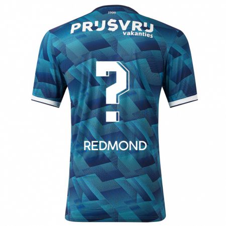 Kandiny Niño Camiseta Zepiqueno Redmond #0 Azul 2ª Equipación 2023/24 La Camisa Chile