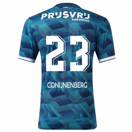 Kandiny Niño Camiseta Jada Conijnenberg #23 Azul 2ª Equipación 2023/24 La Camisa Chile