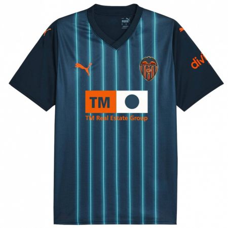 Kandiny Niño Camiseta Paula Guerrero #6 Azul Marino 2ª Equipación 2023/24 La Camisa Chile