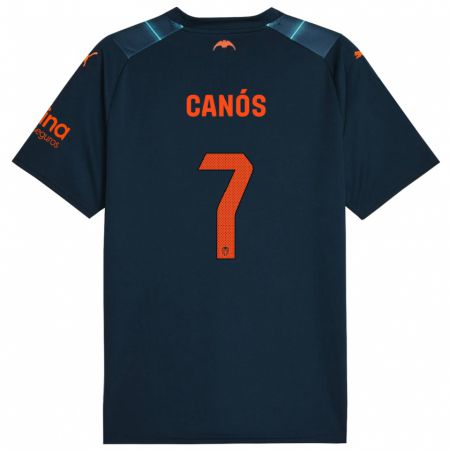 Kandiny Niño Camiseta Sergi Canós #7 Azul Marino 2ª Equipación 2023/24 La Camisa Chile