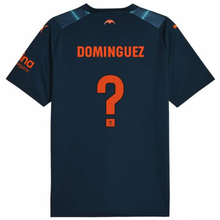 Kandiny Niño Camiseta Mario Dominguez #0 Azul Marino 2ª Equipación 2023/24 La Camisa Chile