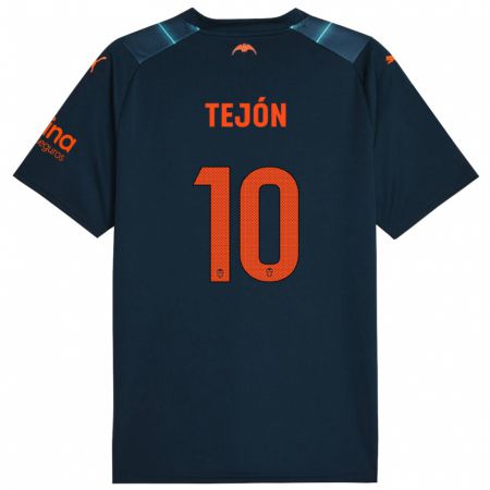Kandiny Niño Camiseta Martín Tejón #10 Azul Marino 2ª Equipación 2023/24 La Camisa Chile