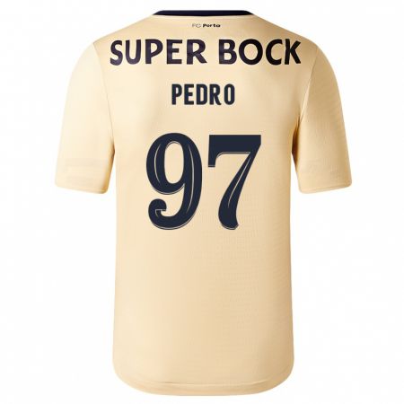 Kandiny Niño Camiseta Zé Pedro #97 Beige-Dorado 2ª Equipación 2023/24 La Camisa Chile