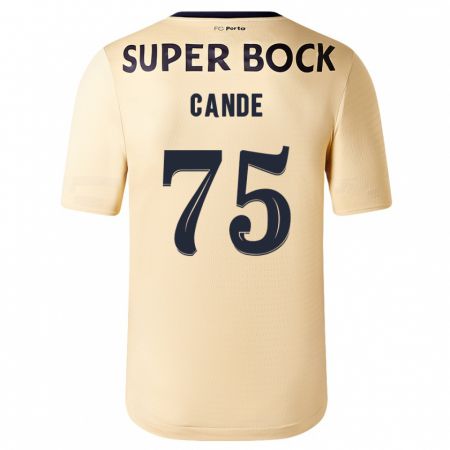 Kandiny Niño Camiseta Anhá Cande #75 Beige-Dorado 2ª Equipación 2023/24 La Camisa Chile