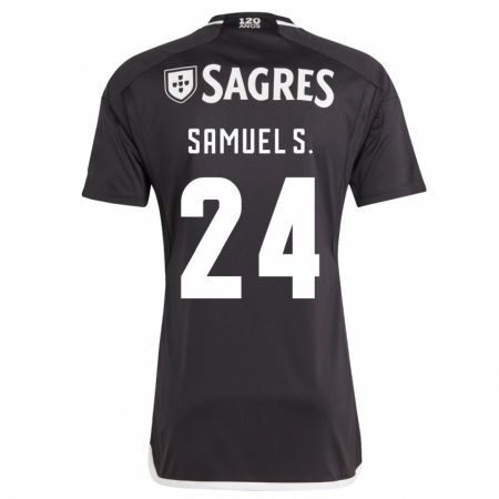 Kandiny Niño Camiseta Samuel Soares #24 Negro 2ª Equipación 2023/24 La Camisa Chile