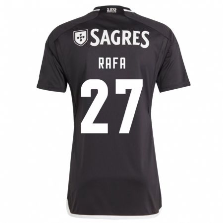 Kandiny Niño Camiseta Rafa #27 Negro 2ª Equipación 2023/24 La Camisa Chile