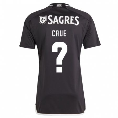Kandiny Niño Camiseta Cauê #0 Negro 2ª Equipación 2023/24 La Camisa Chile