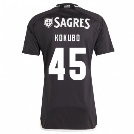 Kandiny Niño Camiseta Leo Kokubo #45 Negro 2ª Equipación 2023/24 La Camisa Chile