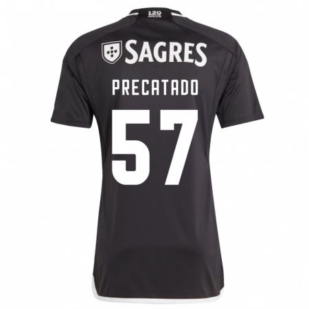 Kandiny Niño Camiseta Precatado #57 Negro 2ª Equipación 2023/24 La Camisa Chile