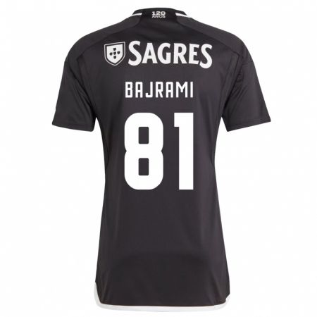 Kandiny Niño Camiseta Adrian Bajrami #81 Negro 2ª Equipación 2023/24 La Camisa Chile