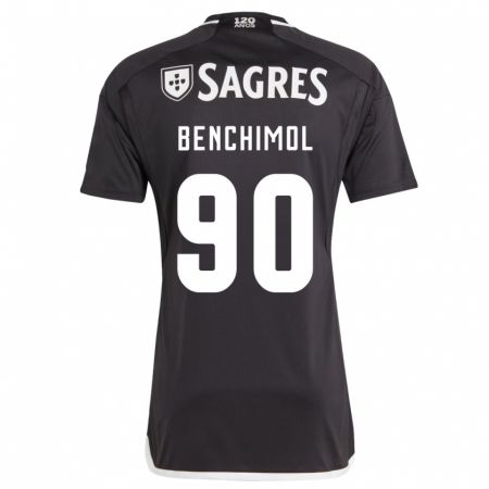 Kandiny Niño Camiseta Benchimol #90 Negro 2ª Equipación 2023/24 La Camisa Chile