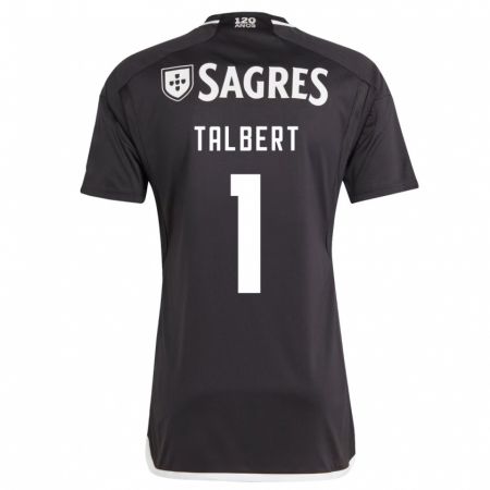 Kandiny Niño Camiseta Katelin Talbert #1 Negro 2ª Equipación 2023/24 La Camisa Chile