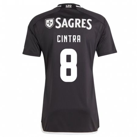 Kandiny Niño Camiseta Marta Cintra #8 Negro 2ª Equipación 2023/24 La Camisa Chile