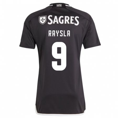 Kandiny Niño Camiseta Nycole Raysla #9 Negro 2ª Equipación 2023/24 La Camisa Chile