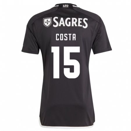 Kandiny Niño Camiseta Carole Costa #15 Negro 2ª Equipación 2023/24 La Camisa Chile