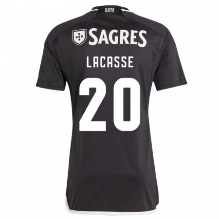 Kandiny Niño Camiseta Cloe Lacasse #20 Negro 2ª Equipación 2023/24 La Camisa Chile