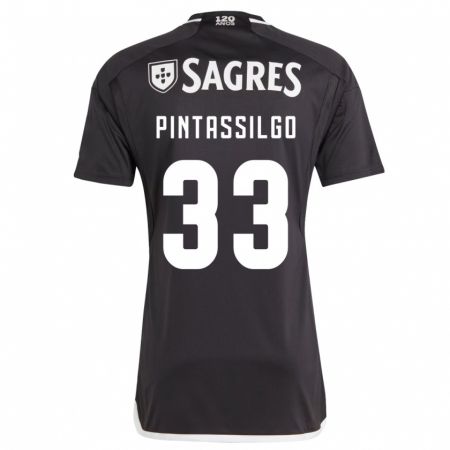 Kandiny Niño Camiseta Lara Pintassilgo #33 Negro 2ª Equipación 2023/24 La Camisa Chile