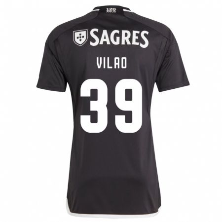 Kandiny Niño Camiseta Carolina Vilao #39 Negro 2ª Equipación 2023/24 La Camisa Chile