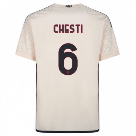 Kandiny Niño Camiseta Francesco Chesti #6 Blanquecino 2ª Equipación 2023/24 La Camisa Chile