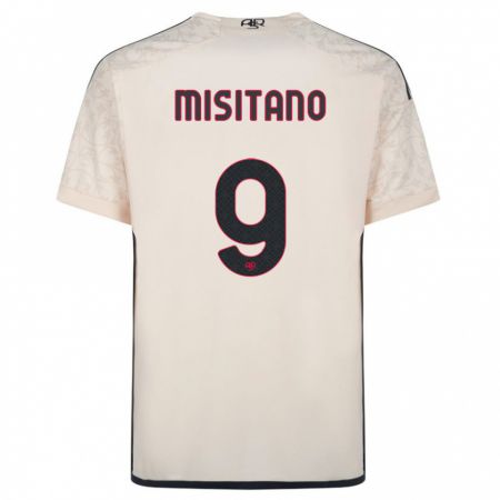Kandiny Niño Camiseta Giulio Misitano #9 Blanquecino 2ª Equipación 2023/24 La Camisa Chile