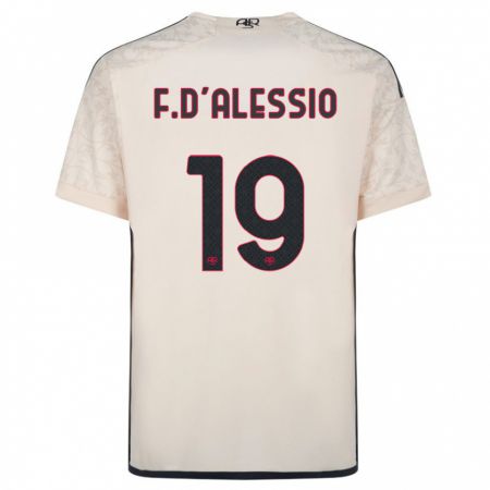 Kandiny Niño Camiseta Francesco D'alessio #19 Blanquecino 2ª Equipación 2023/24 La Camisa Chile