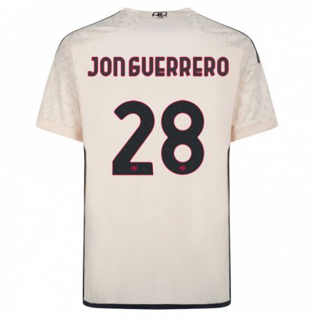 Kandiny Niño Camiseta Julen Jon Guerrero #28 Blanquecino 2ª Equipación 2023/24 La Camisa Chile