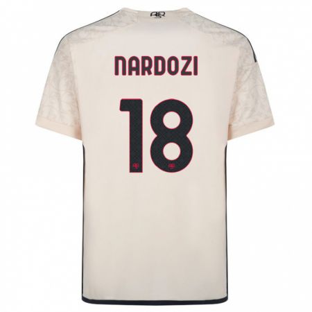 Kandiny Niño Camiseta Manuel Nardozi #18 Blanquecino 2ª Equipación 2023/24 La Camisa Chile