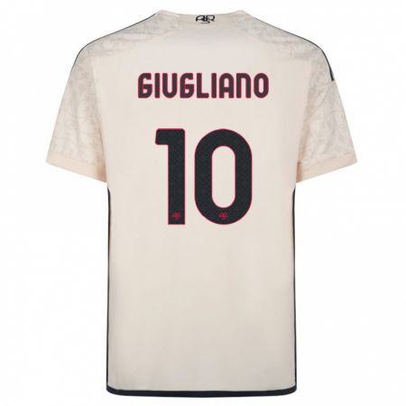 Kandiny Niño Camiseta Manuela Giugliano #10 Blanquecino 2ª Equipación 2023/24 La Camisa Chile