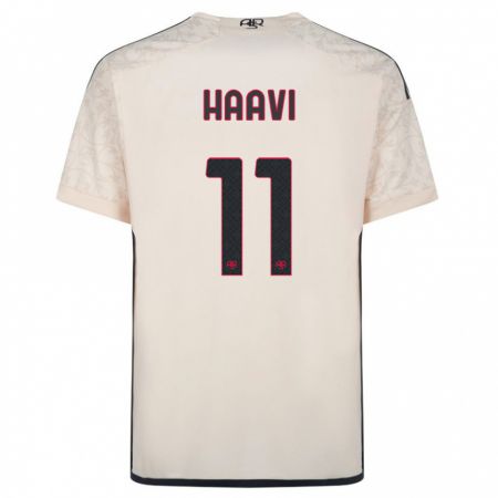 Kandiny Niño Camiseta Emilie Haavi #11 Blanquecino 2ª Equipación 2023/24 La Camisa Chile